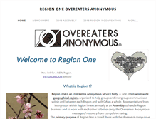 Tablet Screenshot of oaregion1.org